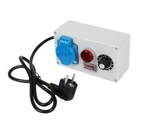 Prise EU Avec Variateur 2000 W, Contrôleur de Puissance pour Prise EU 40-230V CA, Commutateur À Bouton Rotatif pour Réglage de La Tension, pour Réglage de La Vitesse Et Température Du Moteur