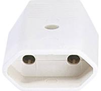 Prise Euro Bachmann 900.005 plastique 230 V blanc IP20