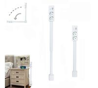 Prise Extensible Derriere Meuble,erweiterbare steckdosenleiste,Prise Extensible,Outlet Extender, rotatives à 180°,avec Ports USB-A,USB-C et 2 Prises Secteur,Extensibles de 47 à 67 cm