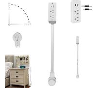 Prise Extensible Derriere Meuble,Prise Extensible,Outlet Extender, rotatives à 180°,avec Ports USB-A,USB-C et 2 Prises Secteur,Extensibles de 55 à 86 cm,utilisables derrière Un canapé-A