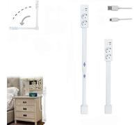 Prise Extensible Derriere Meuble,Prise Extensible,Outlet Extender, rotatives à 180°,Extensibles de 46 à 67 cm, Port USB-C et Port USB-A - adaptée aux canapés,aux Tables de Nuit -A