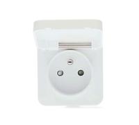 Prise Extérieure Connectée Etanche IP44 Wattmètre Zigbee 3.0 Blanc