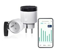 Prise Exterieure Etanche, Prise Connectée, Prise Minuteur, Prise Connectée Etanche Alexa, Prise Programmable, Prise Compteur d'Énergie, Contrôle APP Cozy Life, 16A 2.4 GHz Étanche IP44,Blanc