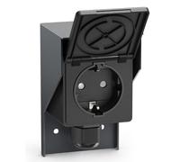 Prise extérieure/humide PIWI en saillie IP44 simple Schuko 16A/230V Acier
