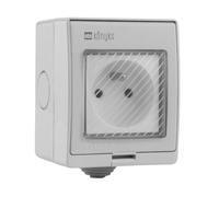 Prise extérieure - KONYKS - Pluviose FR - WiFi - Blanc