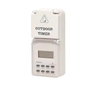 Prise extérieure - ORNO - Programmateur LCD - IP44 - 3680W - Prêt à poser