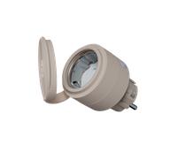 Prise Intelligente Shelly Z-Wave LR Extérieure Beige
