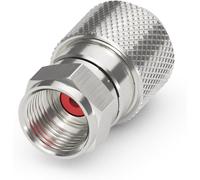 prise F pour câble satellite,câble d'antenne,câble coaxial avec ¿ 7,0-7,5 mm,facile à monter soi-même,chromé,lot de 8