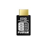Prise factice HDMI 2.1 4K 120 Hz - Émulateur d'affichage virtuel haute résolution pour PC, casques VR et adaptateur d'affichage fantôme sans tête EDID (8K/30Hz-4K/120Hz-1P-hei)