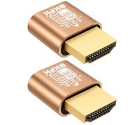 Prise factice HDMI 4K - Adaptateur d'affichage vers HDMI, fenêtre virtuelle pour émulateur edid à domicile, port d'affichage sans tête 120 Hz (NEW-4K60Hz (par défaut 2160P @ 60 Hz 2P-jin)