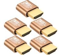 Prise factice HDMI 4K - Adaptateur d'affichage vers HDMI, fenêtre virtuelle pour émulateur edid à domicile, port d'affichage sans tête 120 Hz (NEW-4K60Hz (par défaut 2160P @ 60 Hz 5P-jin)
