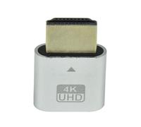 Prise factice HDMI 4K avec éclairage LED pour cartes graphiques, accessoires PC, adaptateur d'affichage pour ordinateur de bureau/portable B