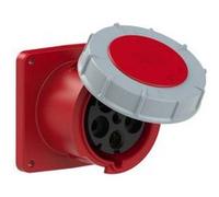 PCE Prise de montage CEE droite (120 x 120), Power Twist, 5 p 125 A, rouge, IP67