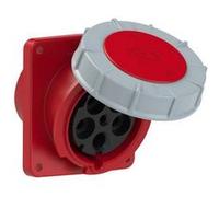 PCE Prise femelle CEE Power Twist 445-6 125 A 5 pôles 400 V rouge/gris G