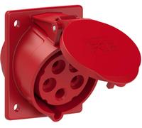 PCE Prise murale CEE PCE 425-6tt coudée 32 A 5P 6H IP44/IP54 TT rouge sans vis