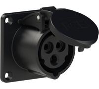 Prise femelle CEE-CARA 16 A 3 pôles PCE venttechnik 313-6TTX 230 V noir 1 pc(s)