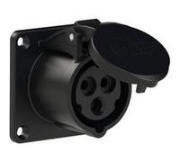 Prise femelle CEE-CARA 16 A 3 pôles PCE venttechnik 313-6TTX 230 V noir Noir G