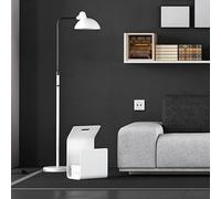 Prise finale TV Radio blanche, série Europe, avec connexions audio, permet de recevoir le signal et de connecter des appareils.