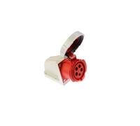 Prise fixe 32A 5P 400V rouge IP67/ sans prise fixe 1252-6