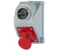 Prise fixe avec interrupteur 0-1 32A 4P 400V IP44 COMBO-POL