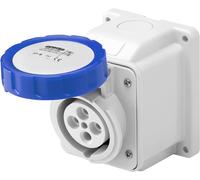 Prise Fixe Encastrée 10 Degrés IP44 2P+T 16A 200-250V Bleu Câblage À Vis