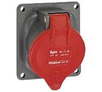 Prise fixe Hypra 16A - 3P+T - 380V~ à 415V~ plastique - IP44