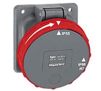 Prise fixe Hypra 63A - 3P+N+T 380V~ à 415V~ - IP66/67-55