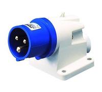 Prise Fixe Murale 90 Degrés IP44 2P+T 16A 200-250V 50/60Hz Bleu Câblage À Vis