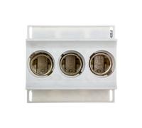 Prise fusible pour rail 3P 63A D02 Weber LD02K63-3SS