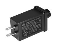 Prise gonflable de Noël de rechange - 0,5 A 12 V Classe 2 Unité d'alimentation avec prise américaine, transformateur basse tension étanche pour les vacances gonflables (60 Hz, adaptateur de sortie 0,5