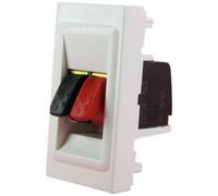 Prise haut-parleur 1 module à composer - Mosaic - blanc - Legrand