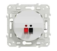 Prise haut-parleur - 1 sortie - Blanc - Odace 2011 - S520487 - Schneider