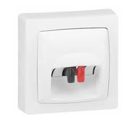 Prise haut-parleur Appareillage saillie complet - blanc - 86039 - Legrand