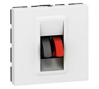 Prise Haut parleur LEGRAND Mosaic Blanc 2 Modules
