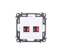 Prise haut-parleur VALENA LIFE blanche 753178