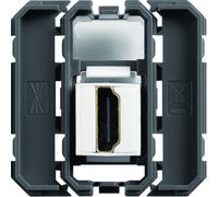 Prise HDMI prise trav. keyston - APPAREILLAGE MURAL GALLERY HAGER WXF633