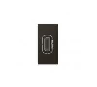 Prise HDMI Type-A version 2.0 préconnectorisée Mosaic 1 module noir mat LEGRAND