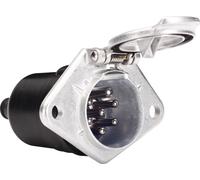 Prise HELLA 7 pôles, 24 V, selon ISO 16 raccords à fiches plates, 6,3 mm (5x 2x, 2x 3x)