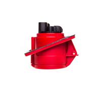 Prise inclinée 32A 4P 400V rouge IP44 TWIST 424-6