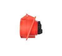Prise inclinée 32A 5P 400V/80x97/rouge TWIST 425-6
