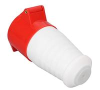 Prise Industrielle 16A 220-380V, étanche IP44, Prévention du Vieillissement, Rouge, Connecteur de Prise CEE 5 Broches, pour Caravanes de Camping (Tête Femelle HR-215)