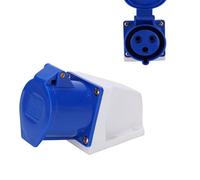 Prise Industrielle 32A 15 × 10 × Prise De Courant Industrielle 3 Broches Monophasé Antidéflagrant 32A 220- Connecteur Réversible