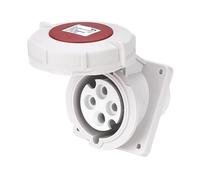 Prise industrielle 32A 4 core MN3442, siège incliné dissimulé en laiton * 380V 4P 7,04KW