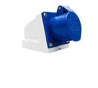 Prise industrielle bleue et prises 16A 220v IP44 3 broches prise de site industriel et prise murale étanche IP44 prise de connecteur 2P + terre femelle (#113)