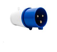 Prise industrielle bleue et prises 32A 220v IP44 3 broches prise de site industriel et prise murale étanche IP44 prise de connecteur 2P + terre mâle (#023)