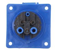 Prise Industrielle dissimulée à 3 Broches, PC en Laiton Bleu, Prise CEE pour Alimentation électrique IP44 220-250V (Type 113)