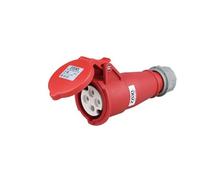 Prise industrielle étanche à la poussière, prise murale étanche pour caravane, maison, atelier (fiche femelle 4 broches 32 A)