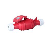 Prise industrielle étanche for aviation, fiche mâle et femelle, quatre conducteurs, 32 A, triphasée, antidéflagrante, IP44(Connector set)