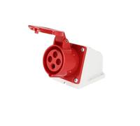 Prise industrielle étanche IP44 - Connecteur électrique mural 4 broches 16 A for usage extérieur