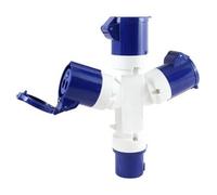 Prise industrielle IP44 2P+T 1M 16A - Idéal pour connecter des équipements dans des environnements humides ou poussiéreux.